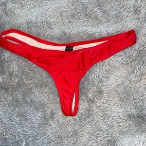 Red Scrunch Boutine LA bottoms